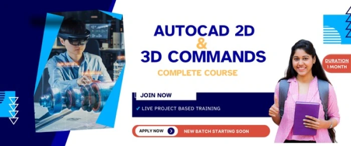 AUTOCAD 2D & 3D COMMANDS COMPLETE COURSE